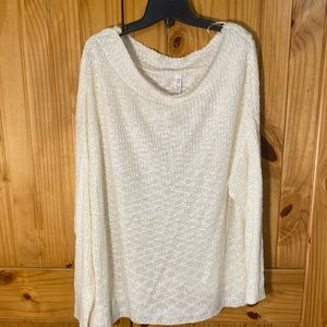 Chic Soul Cream Knit Sweater